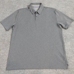 Twillory Mens Polo Shirt XL Gray Solid Performance
